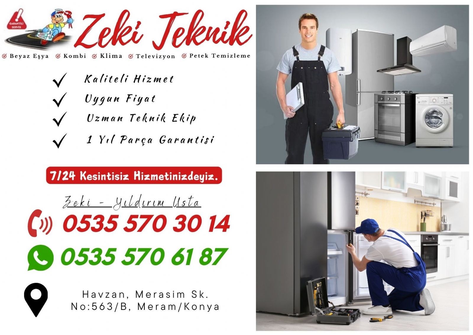 Meram Beyaz Eşya Tamircisi Konya